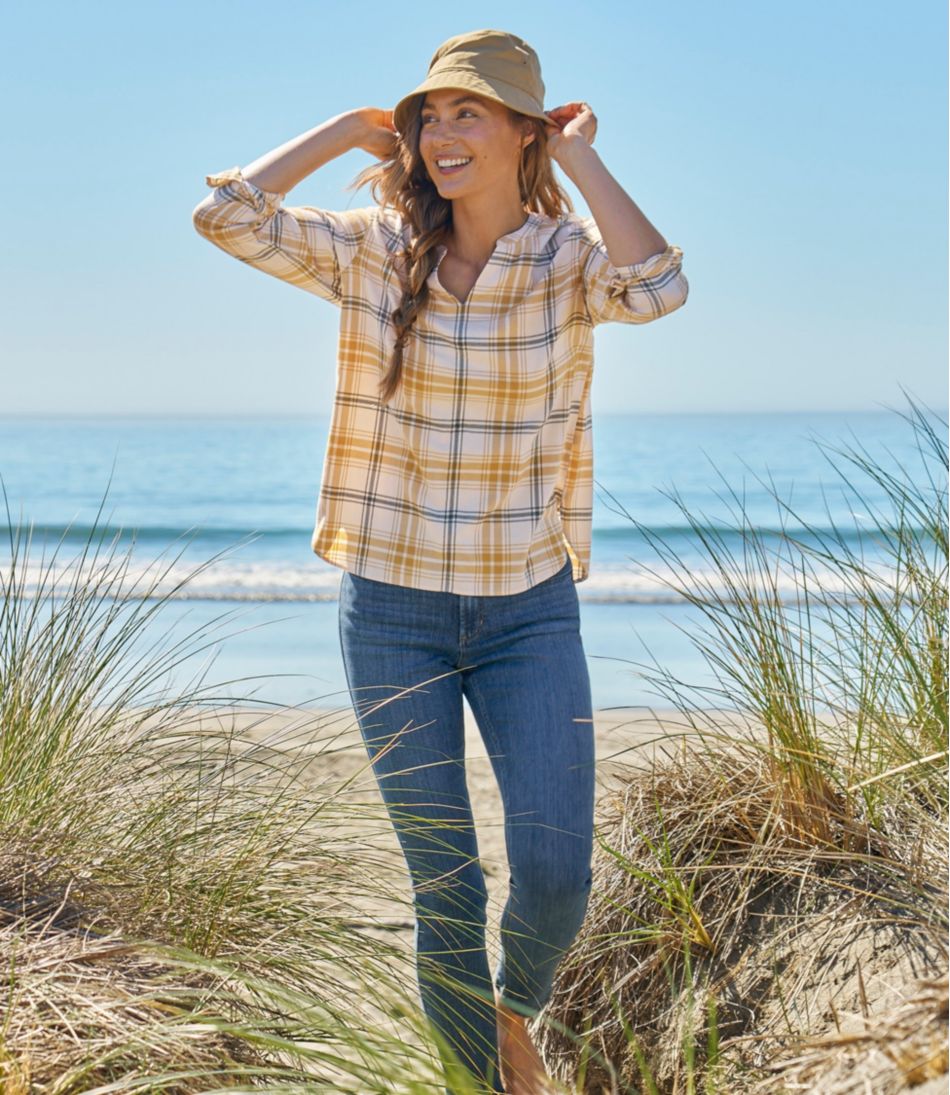 L.L.Bean Women's Whisperweight Flannel Popover Shirt CLOTHING|SALE