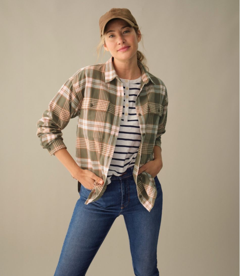 L.L.Bean Women's Signature Camp Flannel Shirt CLOTHING|SALE