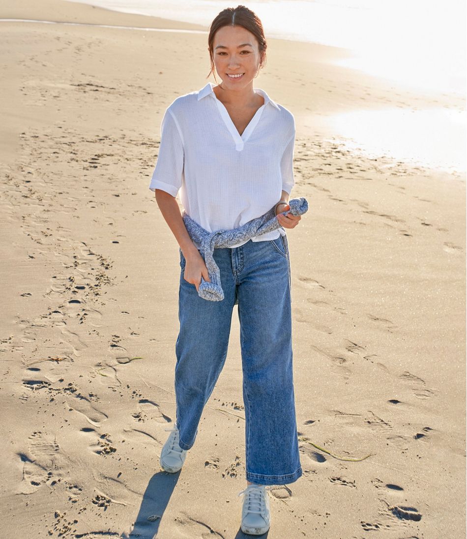 L.L.Bean Women's Cloud Gauze Shirt, Polo CLOTHING|SALE