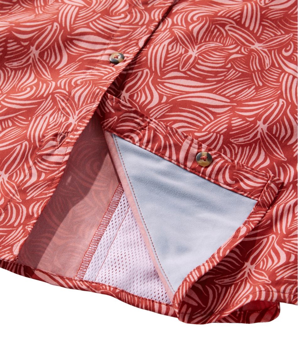 L.L.Bean Women's Tropicwear Shirt, Short-Sleeve Print CLOTHING|OUTDOOR EQUIPMENT|SALE