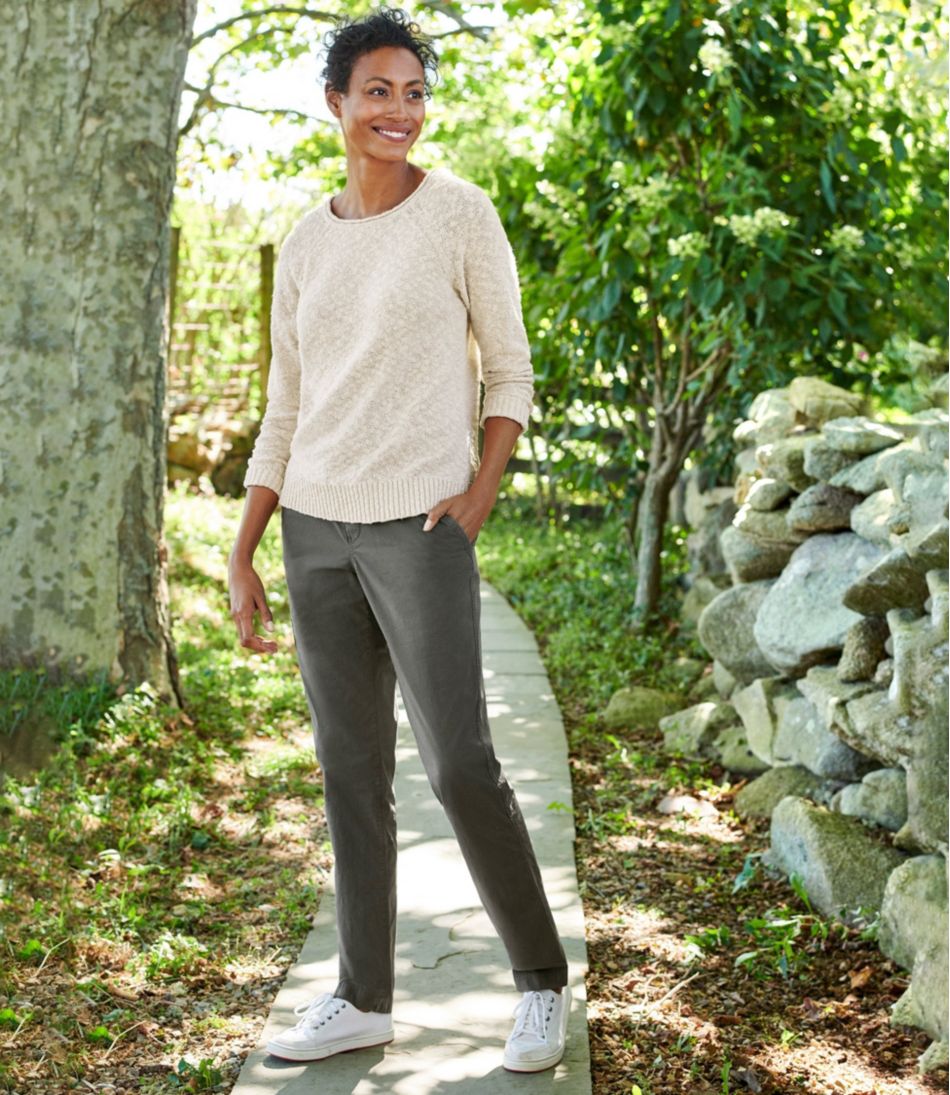 L.L.Bean Women's Midweight Cotton Slub Rollneck Pullover CLOTHING|SALE
