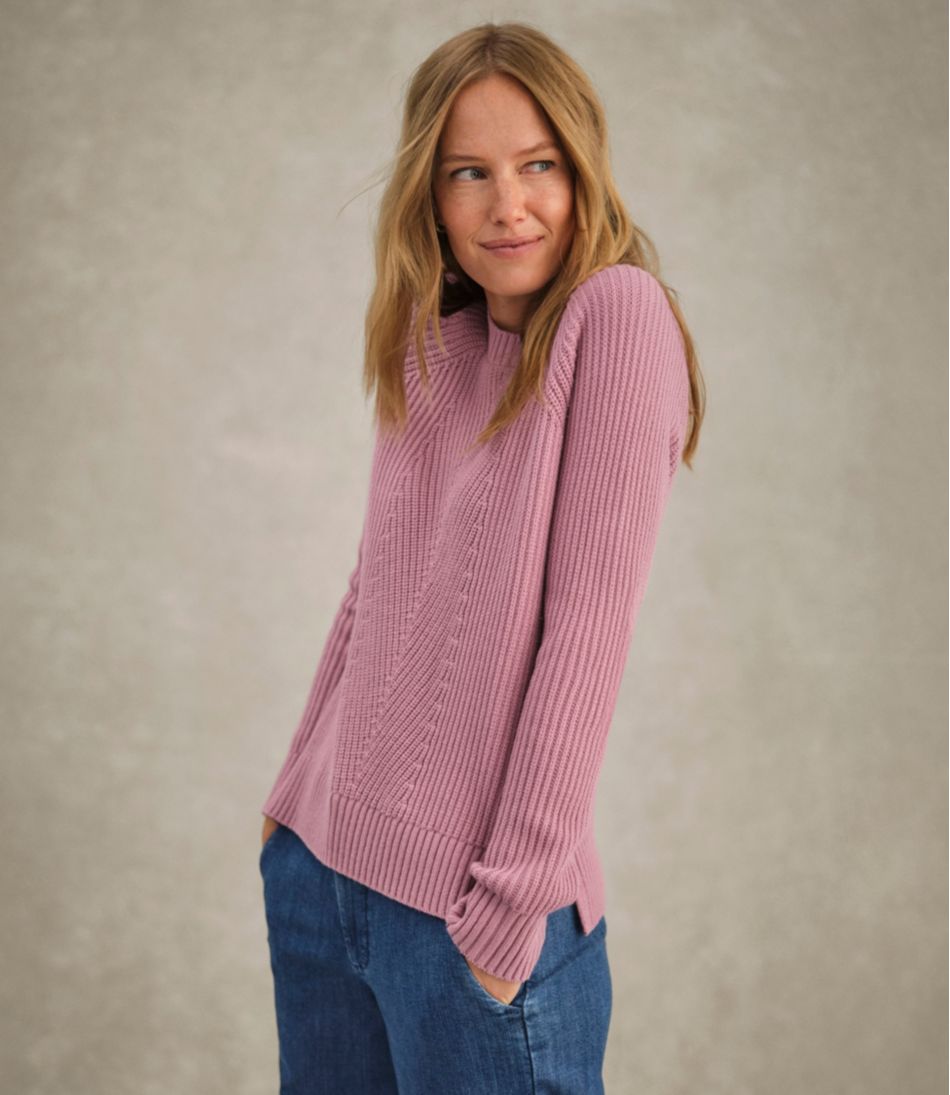 L.L.Bean Women's Mariner Shaker Sweater, Crewneck CLOTHING|SALE