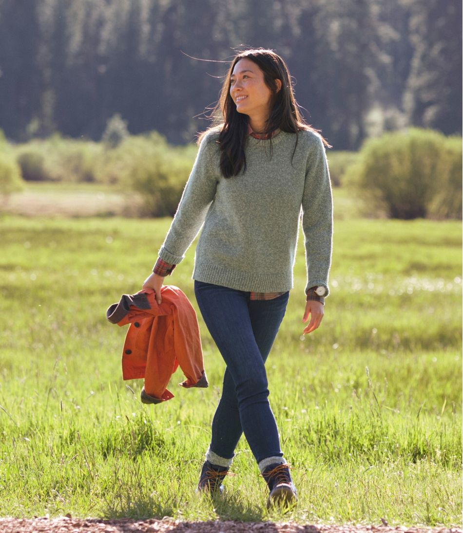 L.L.Bean Women's Bean's Classic Ragg Wool Sweater, Crewneck CLOTHING|SALE