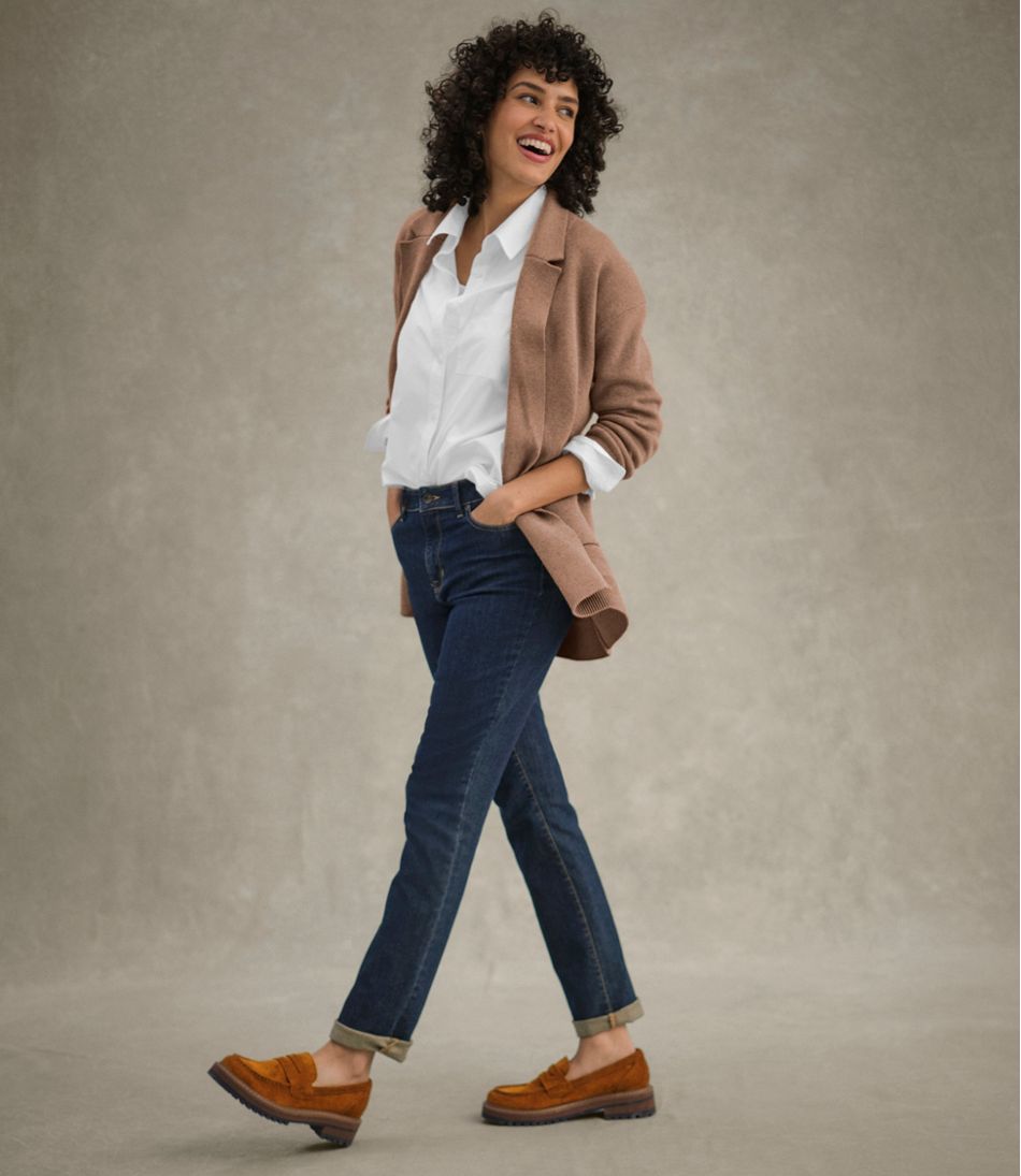 L.L.Bean Women's Wicked Soft Cotton/Cashmere Coatigan Sweater CLOTHING|SALE
