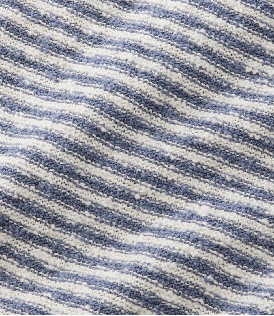L.L.Bean Women's Midweight Cotton Slub Rollneck Pullover Stripe CLOTHING|SALE