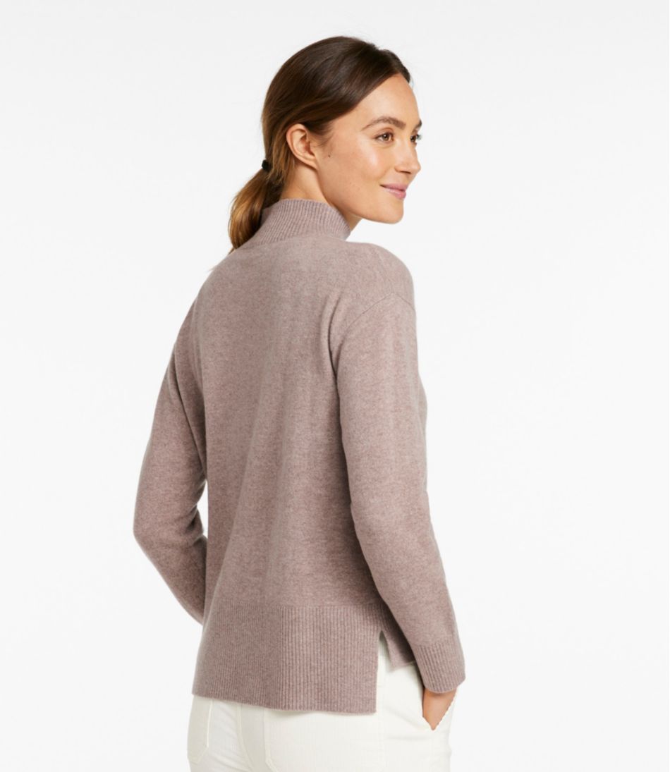 L.L.Bean Women's Classic Cashmere Sweater, Relaxed Mockneck CLOTHING|SALE
