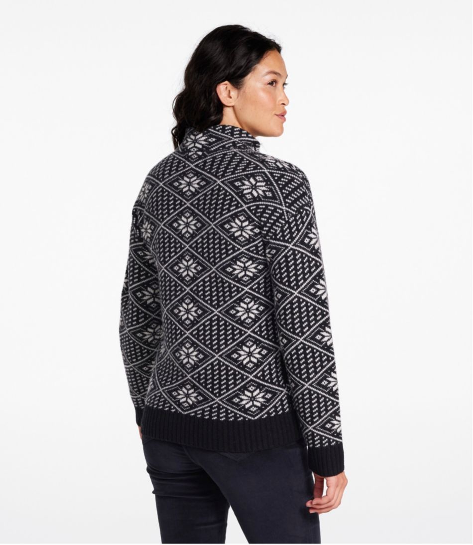 L.L.Bean Women's Signature Kingfield Merino Wool Sweater, Fair Isle CLOTHING|SALE