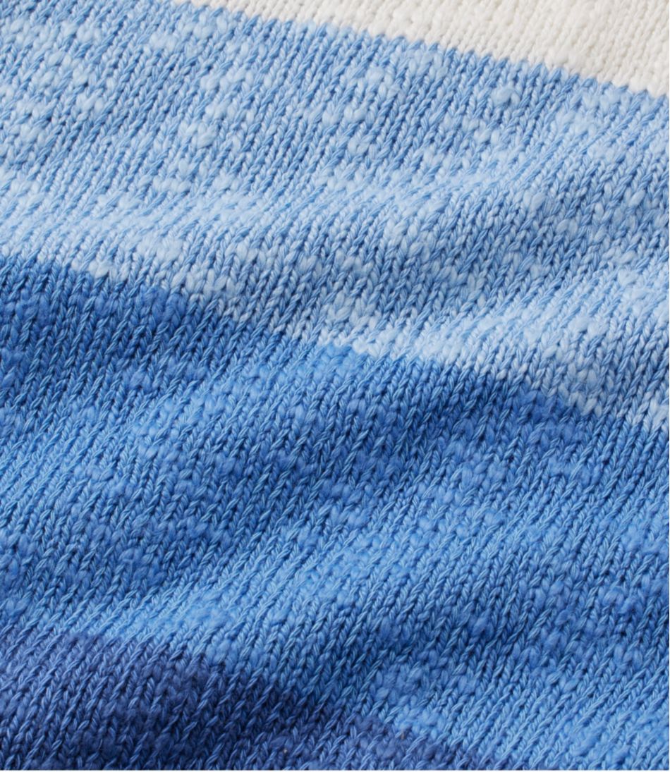 L.L.Bean Women's Cotton Ragg Sweater, Crewneck Stripe CLOTHING