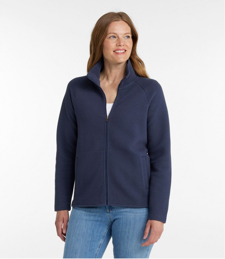 L.L.Bean Women's Lakewashed Double-Knit Full-Zip CLOTHING|SALE