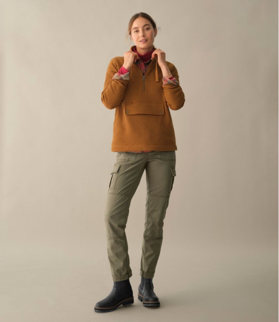 L.L.Bean Women's Birchwood Brushed Waffle Anorak CLOTHING|SALE