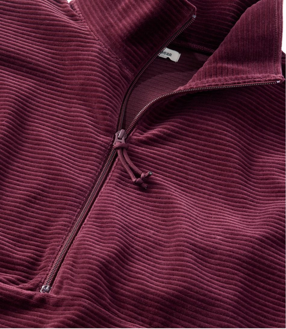 L.L.Bean Women's Soft Stretch Corduroy Pullover, Half-Zip CLOTHING|SALE