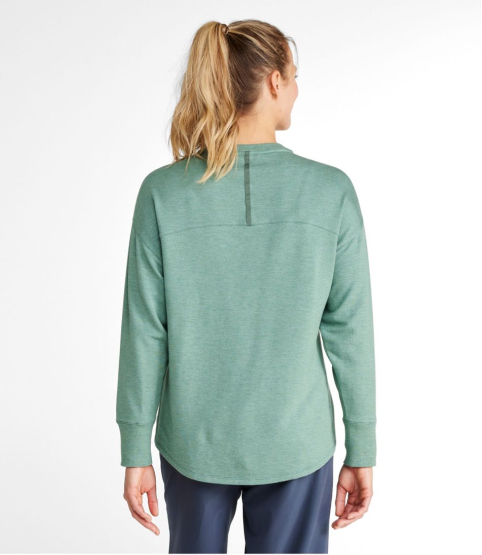 L.L.Bean Women's SoftFlex Crewneck Dolman Sleeve Pullover CLOTHING|SALE