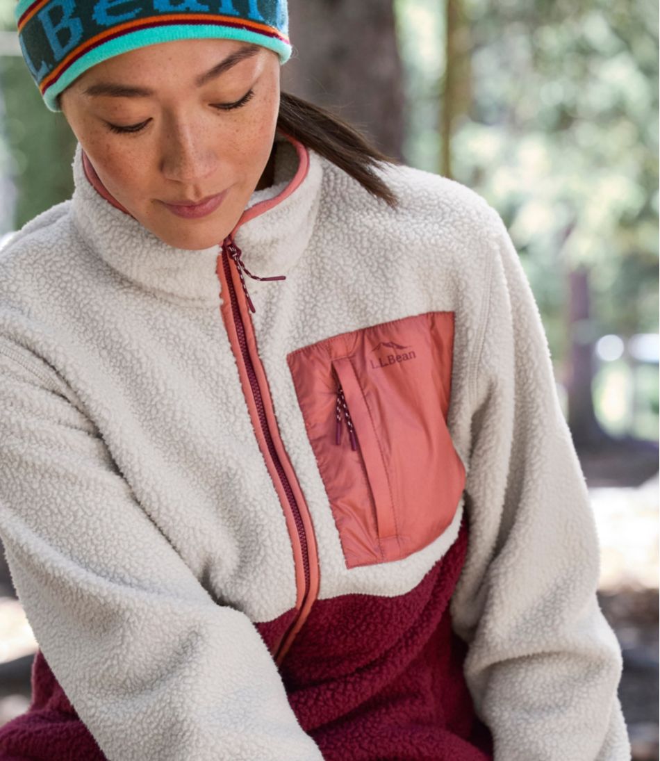L.L.Bean Women's Mountainside Fleece Jacket, Colorblock CLOTHING|SALE