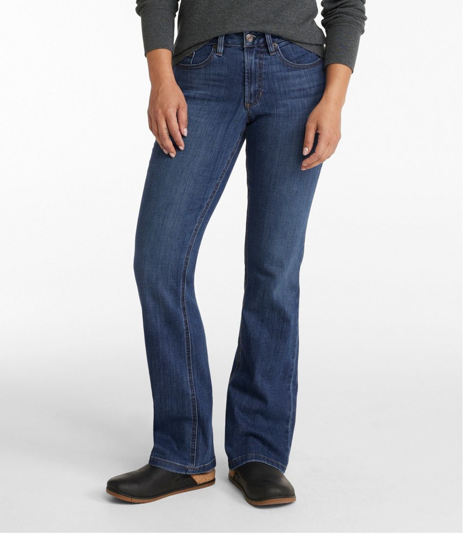L.L.Bean Women's BeanFlex® Jeans, Mid-Rise Bootcut CLOTHING|SALE