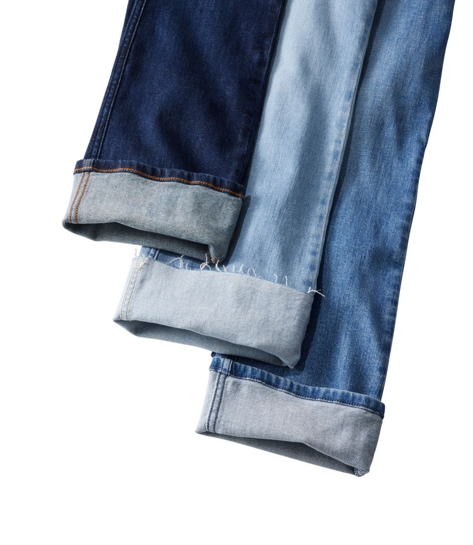 L.L.Bean Women's Everyday Stretch Jeans, High-Rise Mini Bootcut Ankle CLOTHING|SALE