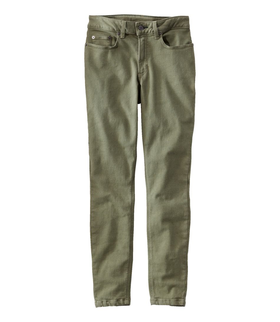 L.L.Bean Women's BeanFlex®Jeans, High-Rise Slim-Leg Ankle Color CLOTHING|SALE