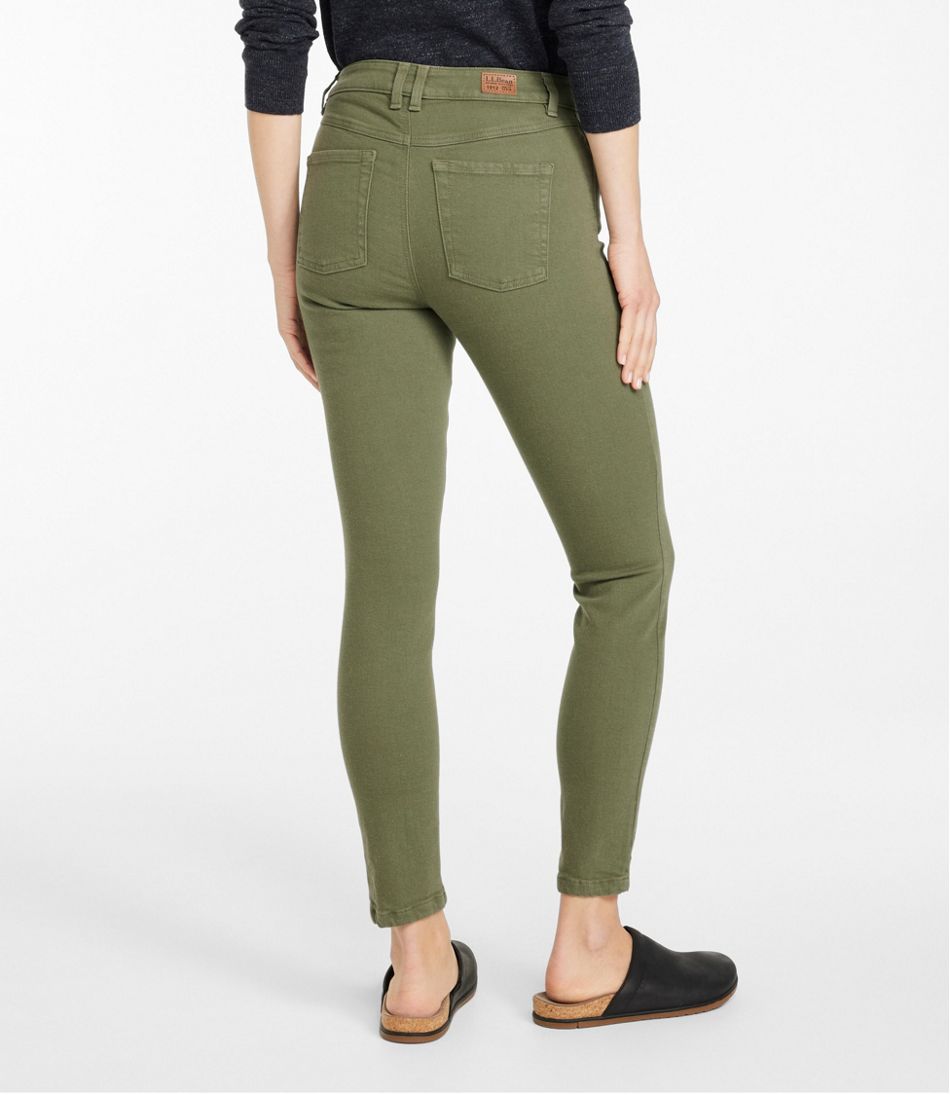 L.L.Bean Women's BeanFlex®Jeans, High-Rise Slim-Leg Ankle Color CLOTHING|SALE
