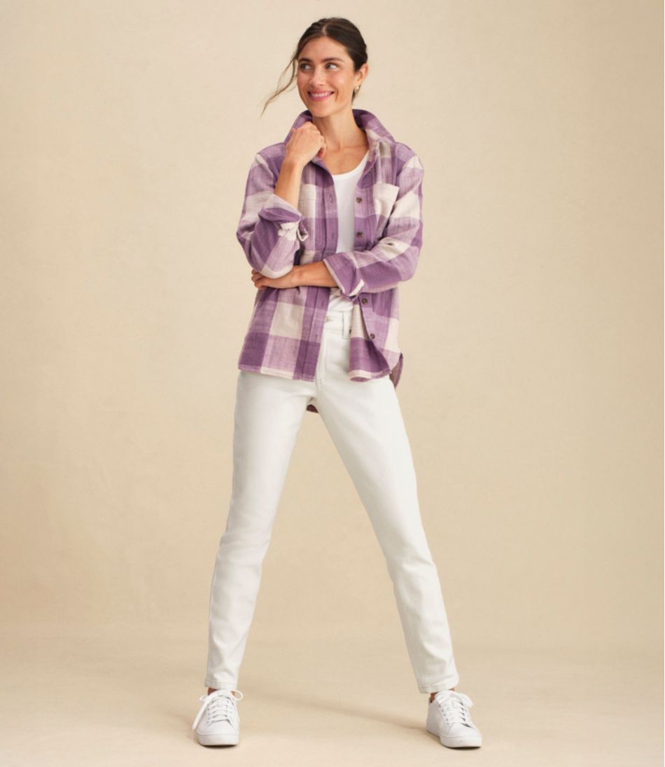 L.L.Bean Women's BeanFlex®Jeans, High-Rise Slim-Leg Ankle Color CLOTHING|SALE
