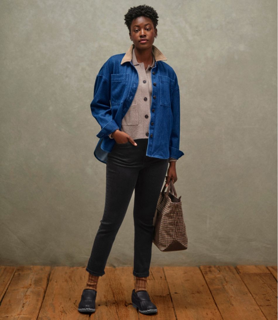 L.L.Bean Women's Signature Super Stretch Jeans, High-Rise Skinny-Leg Ankle CLOTHING|SALE