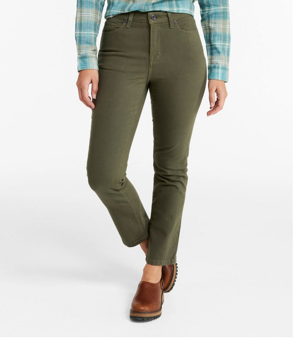 L.L.Bean Women's True Shape Jeans, High-Rise Slim-Leg Ankle Colors CLOTHING|SALE
