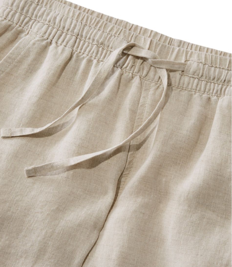 L.L.Bean Women's Premium Washable Linen Pull-On Pants CLOTHING