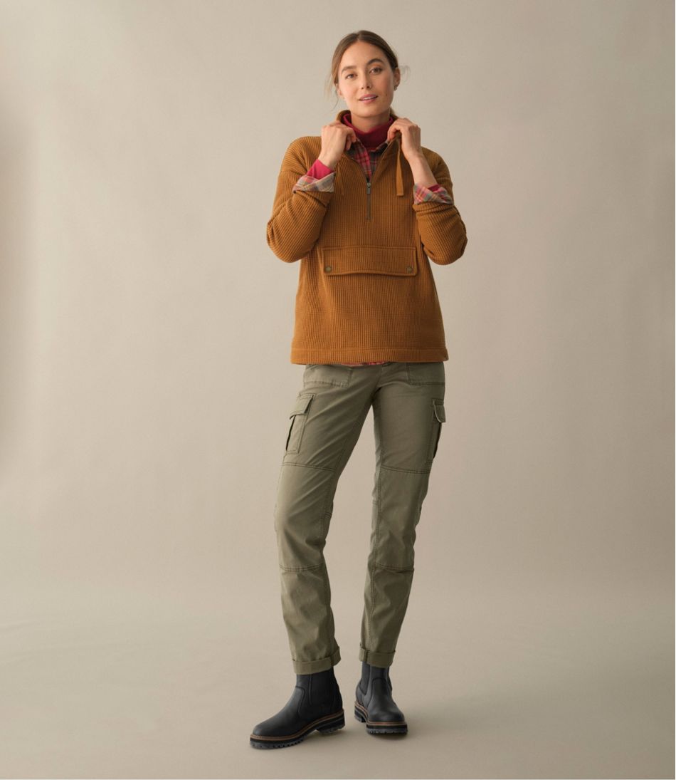 L.L.Bean Women's Stretch Canvas Cargo Pants, Mid-Rise Straight-Leg CLOTHING|SALE