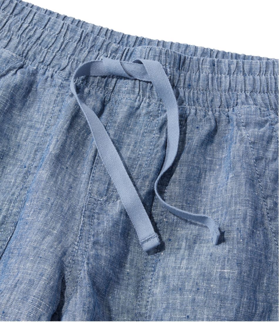 L.L.Bean Women's Premium Washable Linen Shorts, Mid-Rise 6" CLOTHING