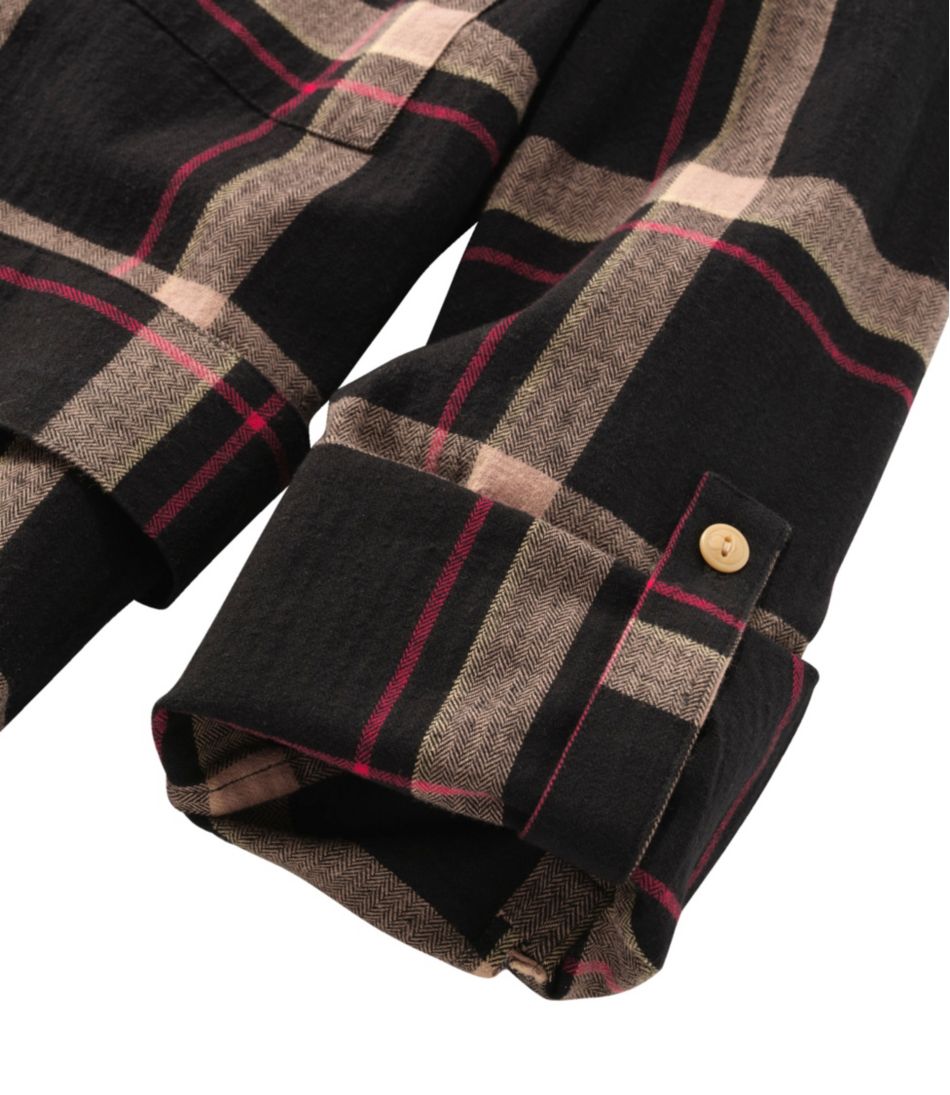 L.L.Bean Women's Signature Camp Flannel Shirt Dress, Button-Front CLOTHING|SALE