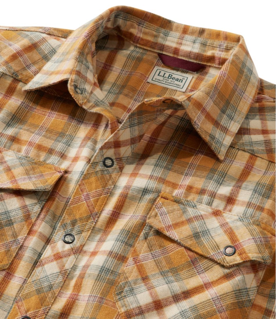 L.L.Bean Men's Katahdin Performance Flannel Shirt, Slightly Fitted SALE|CLOTHING