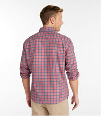 L.L.Bean Men's Wrinkle-Free Ultrasoft Brushed Cotton Shirt, Long-Sleeve, Slightly Fitted Untucked Fit SALE|CLOTHING