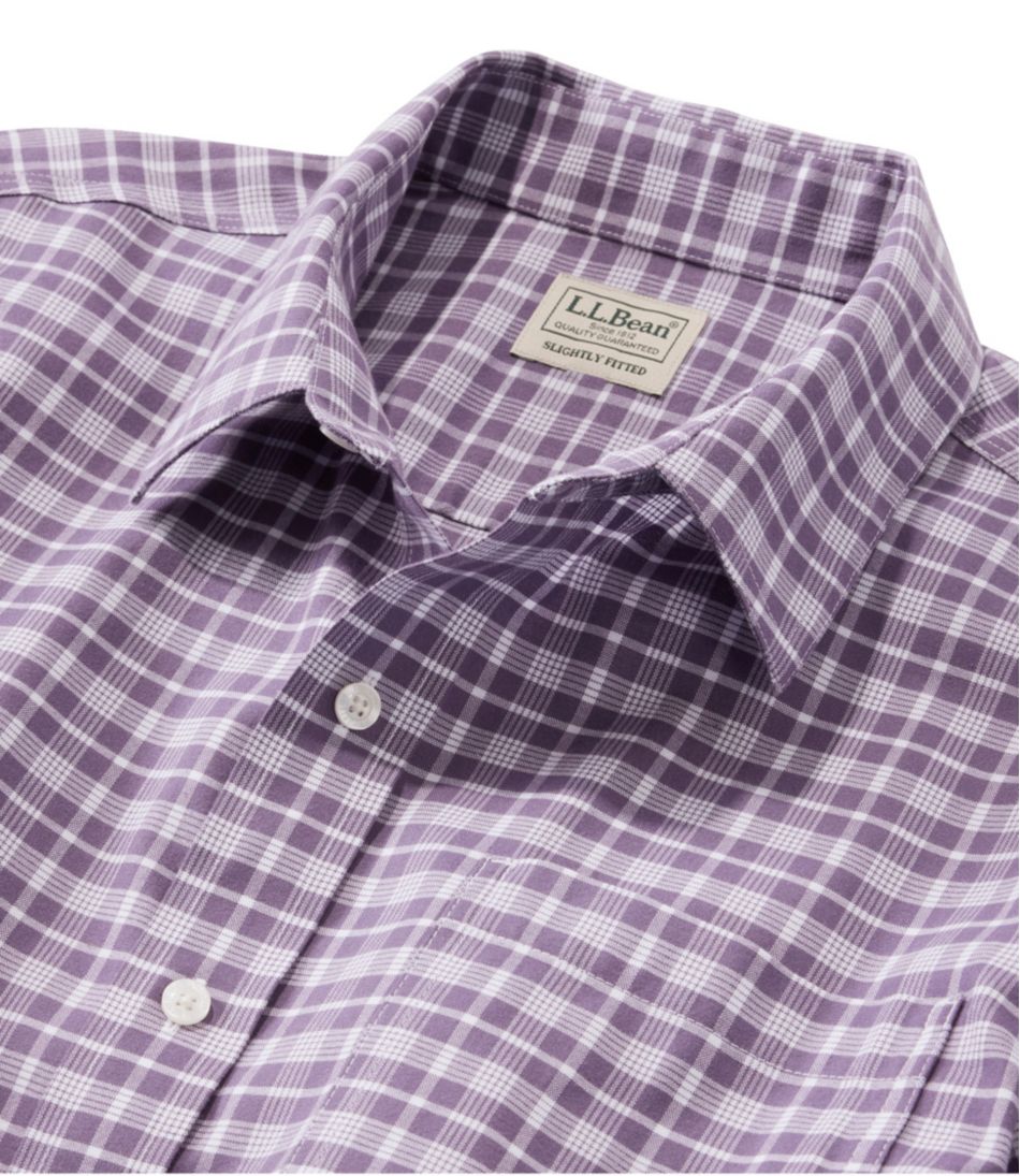 L.L.Bean Men's Wrinkle-Free Ultrasoft Brushed Cotton Shirt, Long-Sleeve, Slightly Fitted Untucked Fit SALE|CLOTHING