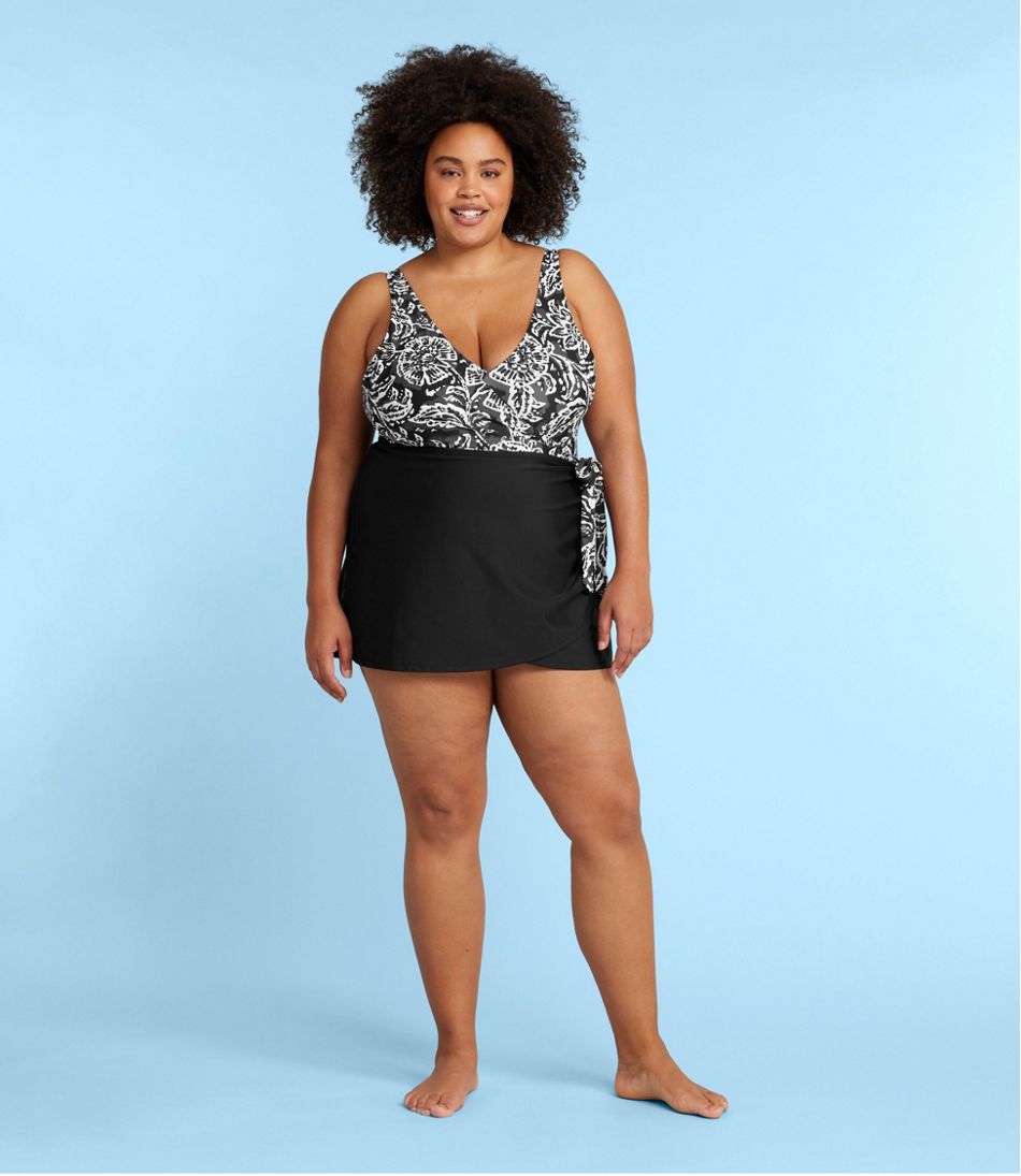 L.L.Bean Women's Summersalt The Ruched Swim Skirt CLOTHING