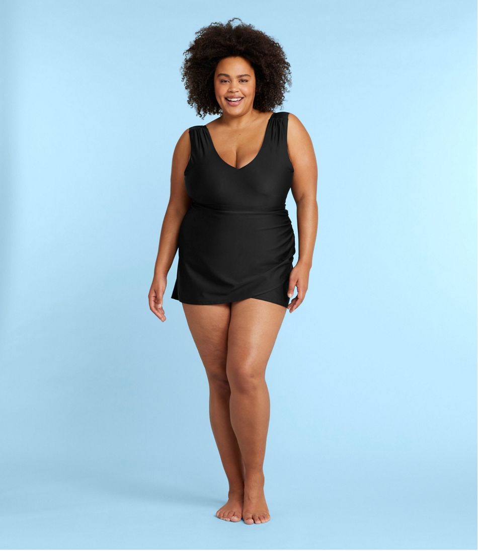 L.L.Bean Women's Summersalt The Ruched Swim Skirt CLOTHING