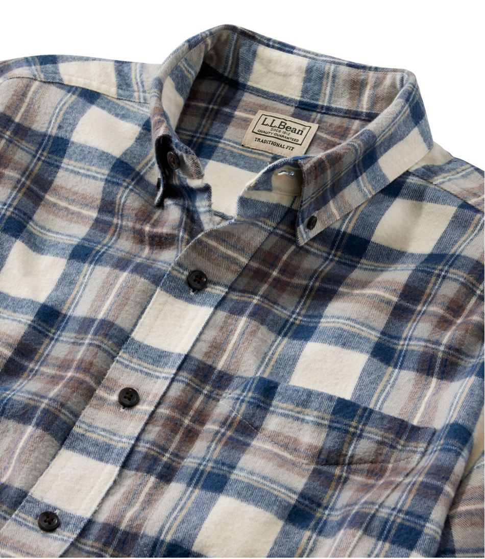 L.L.Bean Men's Scotch Plaid Flannel Shirt, Slightly Fitted CLOTHING|SALE