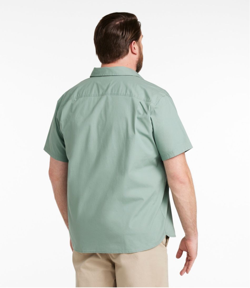 L.L.Bean Men's Riverton Ripstop Shirt, Short-Sleeve, Traditional Untucked Fit CLOTHING|SALE