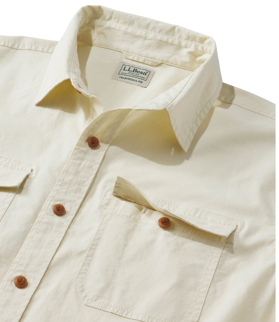 L.L.Bean Men's Riverton Ripstop Shirt, Short-Sleeve, Traditional Untucked Fit CLOTHING|SALE