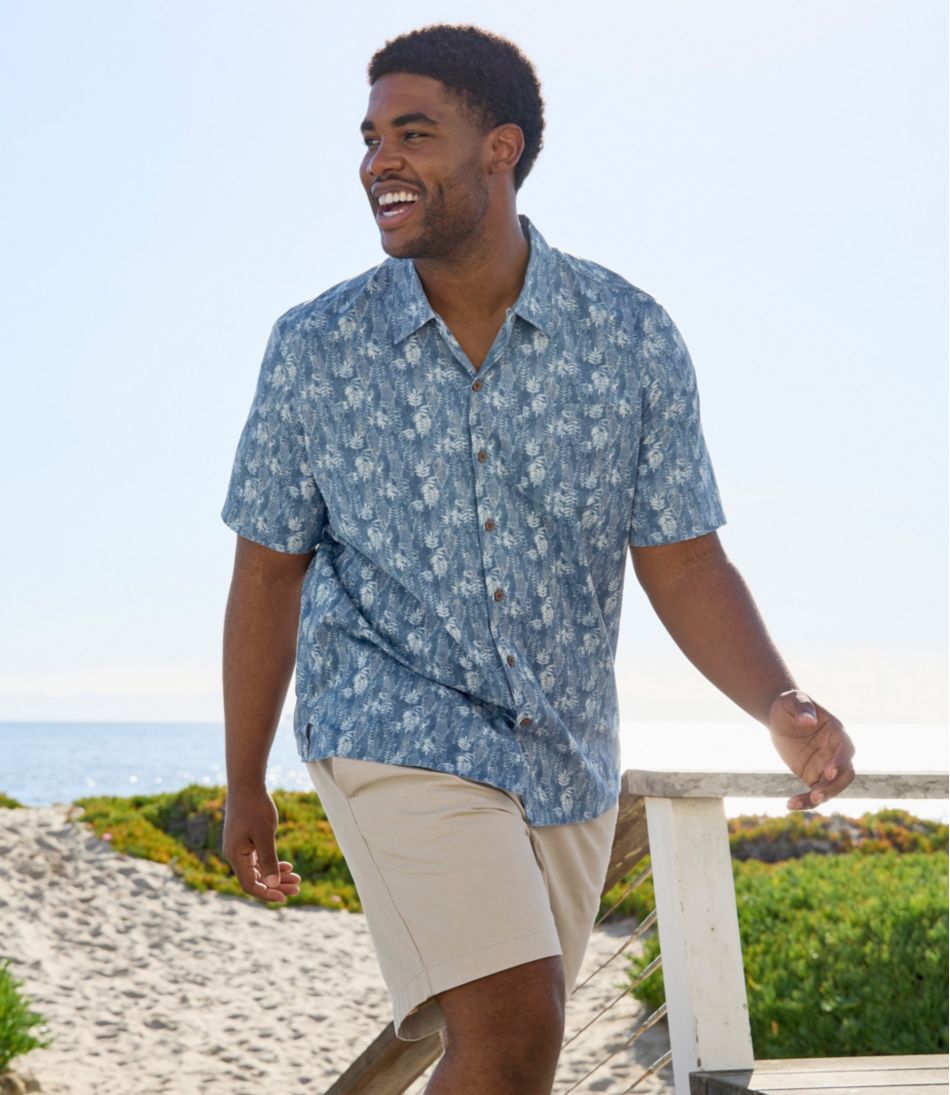 L.L.Bean Men's Tropics Shirt, Short-Sleeve Print CLOTHING|SALE