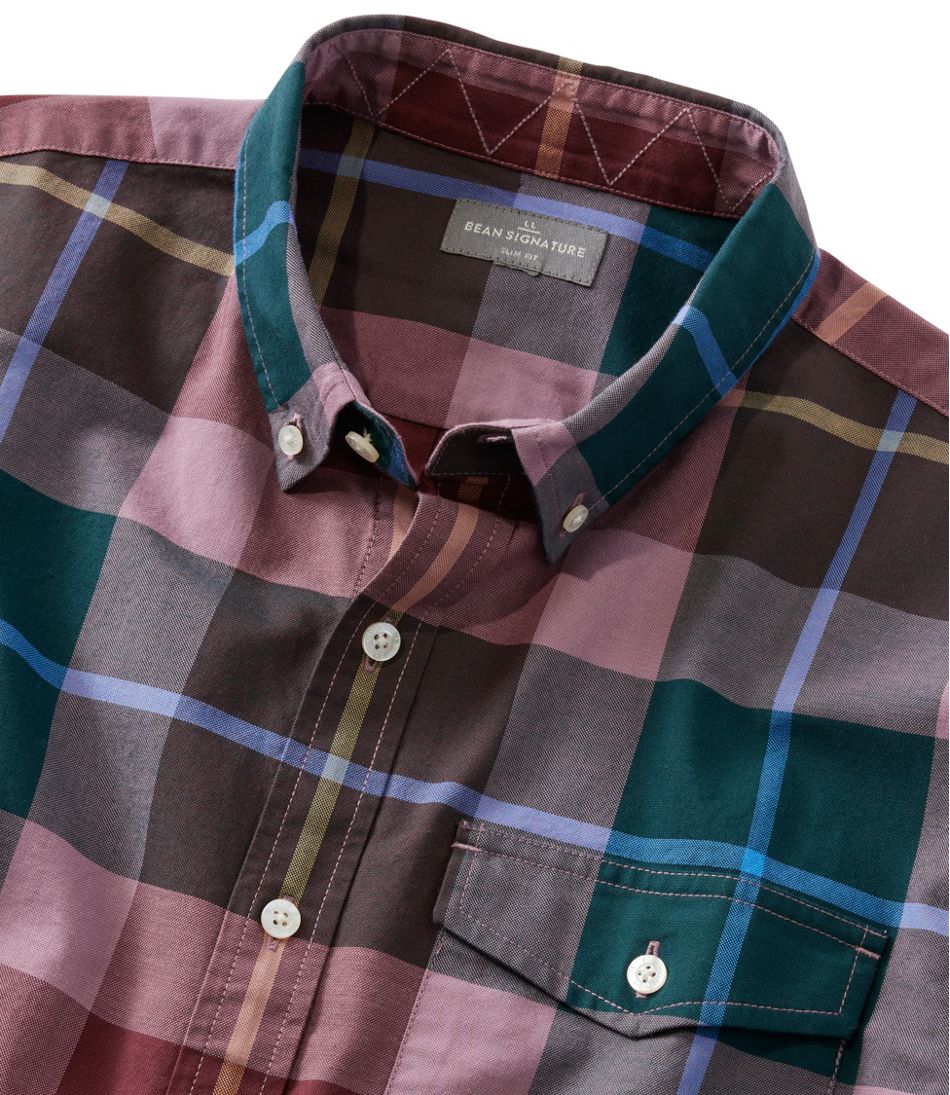L.L.Bean Men's Signature Premium Pima Cotton Oxford Shirt, Long-Sleeve CLOTHING|SALE