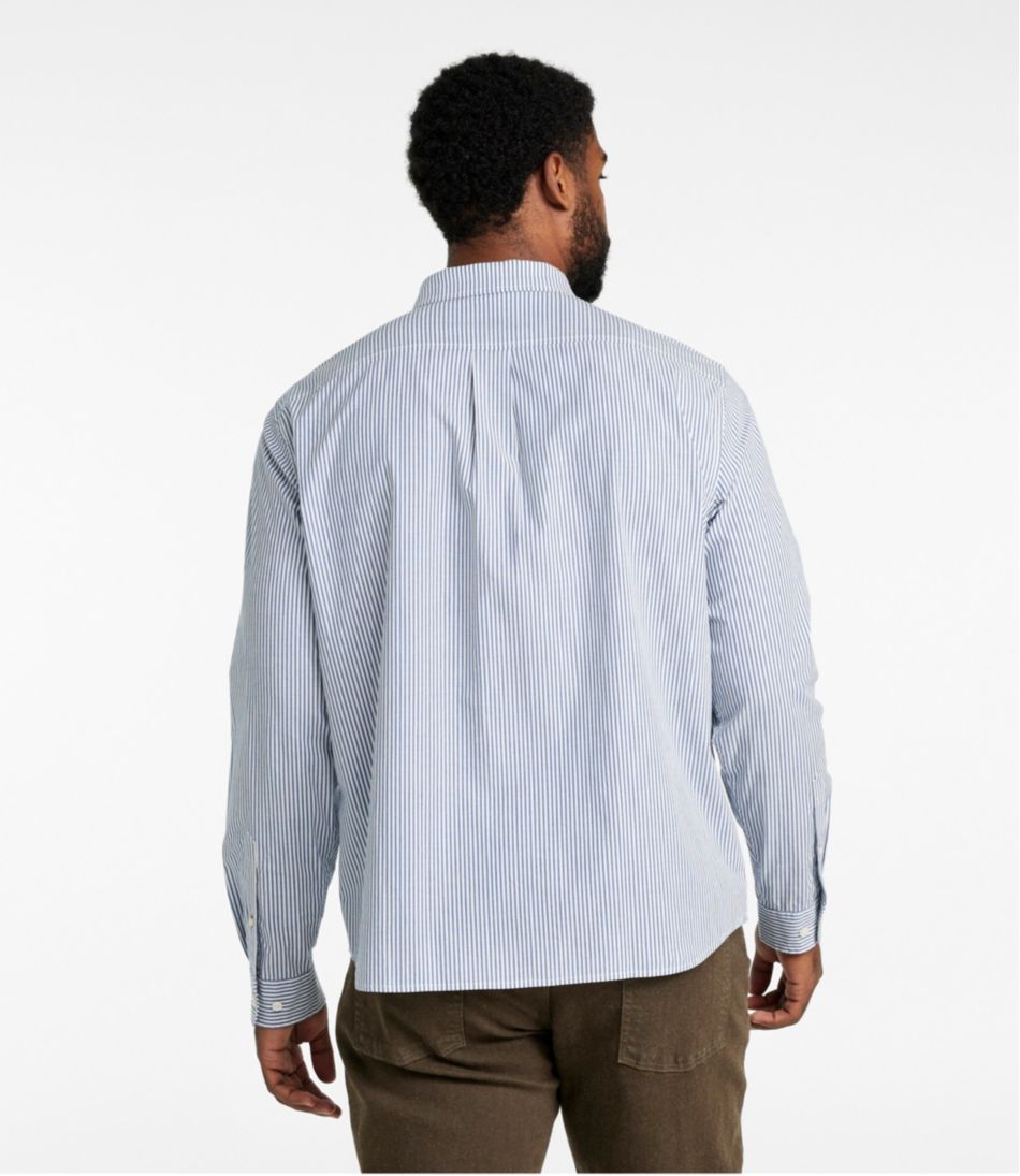 L.L.Bean Men's Signature Stretch Poplin Shirt, Long-Sleeve, Slim Fit CLOTHING|SALE