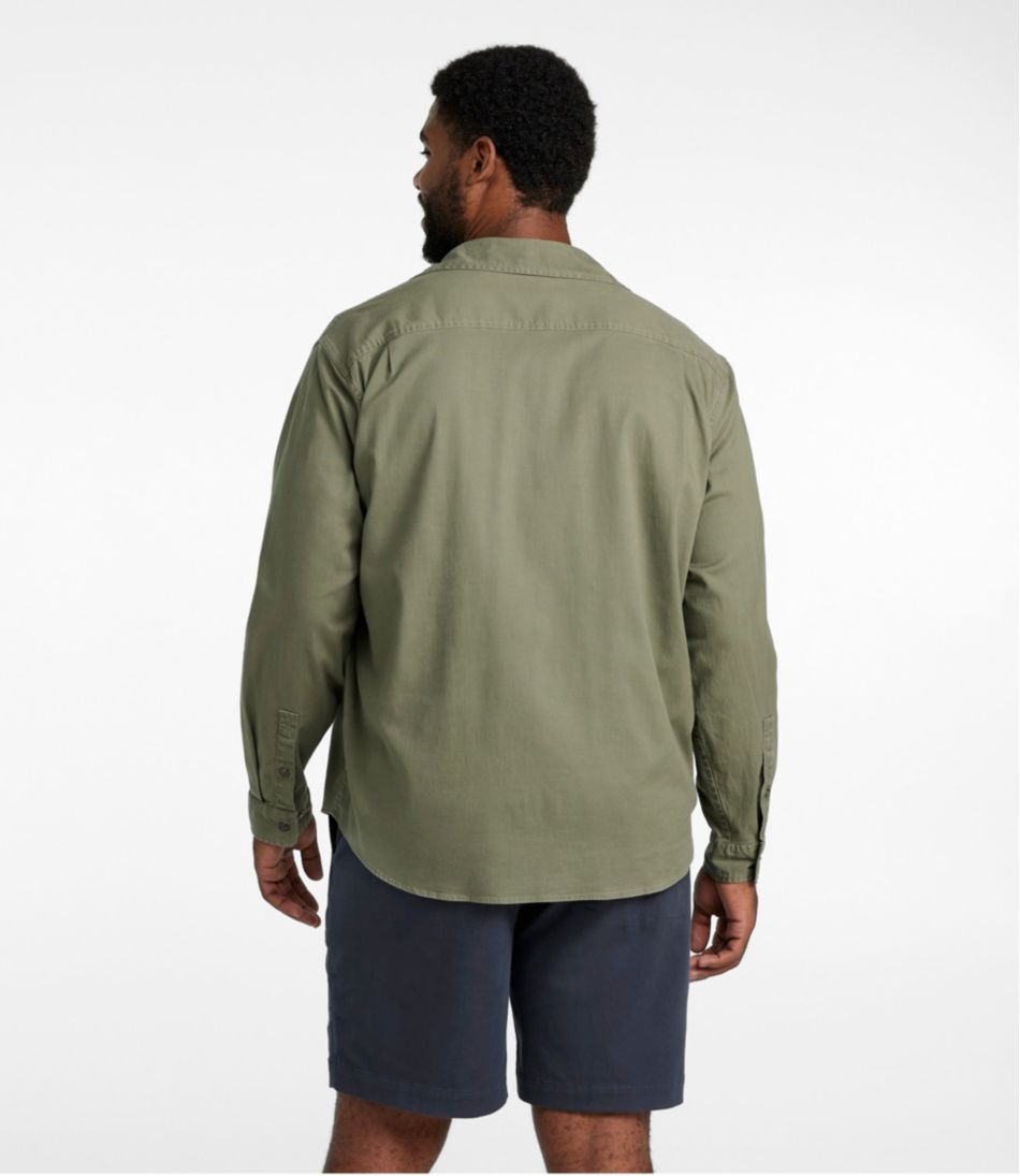 L.L.Bean Men's Lakewashed Twill Shirt, Traditional Untucked Fit CLOTHING|SALE