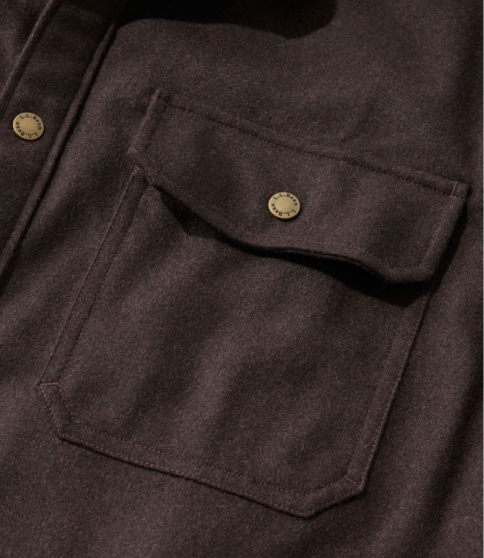 L.L.Bean Men's Maine Guide Lightweight Lined Wool Field Shirt CLOTHING|OUTDOOR EQUIPMENT