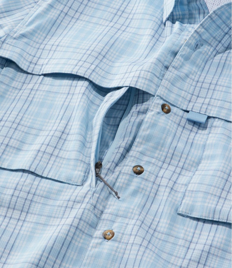 L.L.Bean Men's Tropicwear Shirt, Plaid Short-Sleeve CLOTHING|OUTDOOR EQUIPMENT