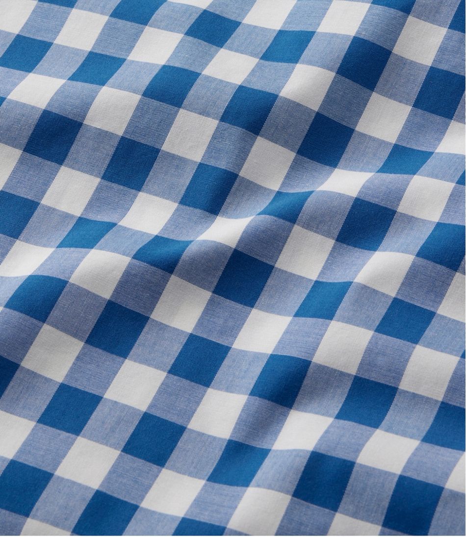 L.L.Bean Men's Bean's Wrinkle-Free Everyday Shirt, Traditional Untucked Fit, Plaid, Short-Sleeve CLOTHING|SALE