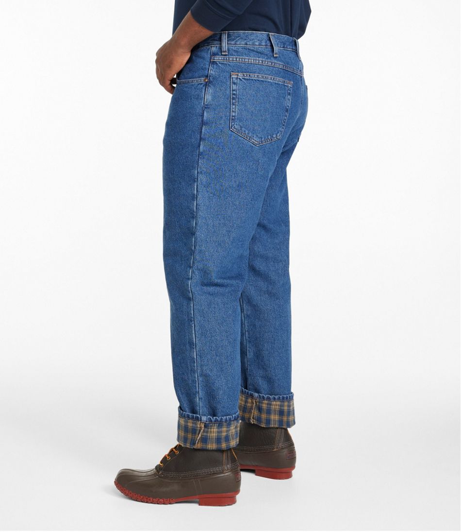L.L.Bean Men's Double L® Jeans, Classic Fit, Flannel-Lined CLOTHING