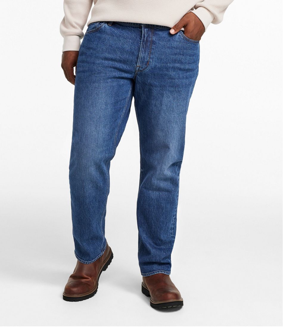 L.L.Bean Men's Signature Heritage Denim, Slim Fit, Straight Leg CLOTHING