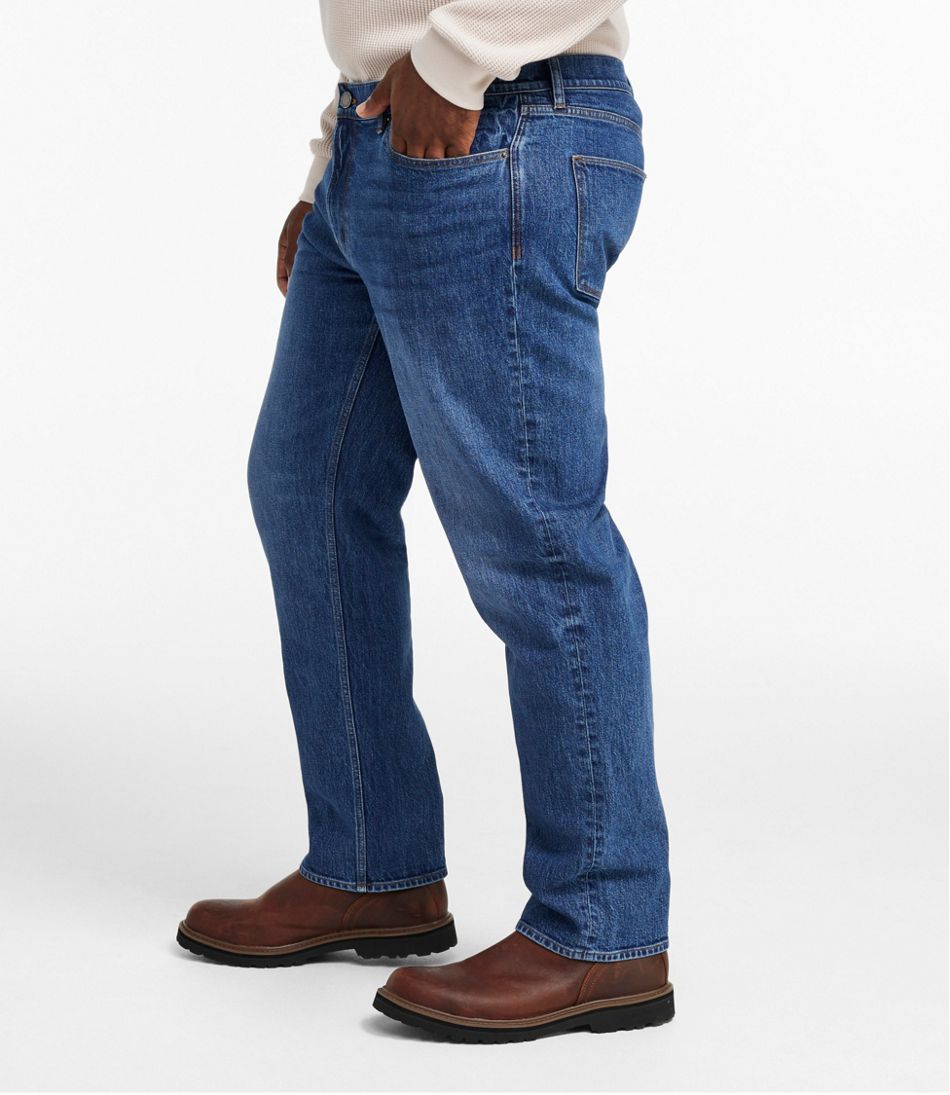 L.L.Bean Men's Signature Heritage Denim, Slim Fit, Straight Leg CLOTHING