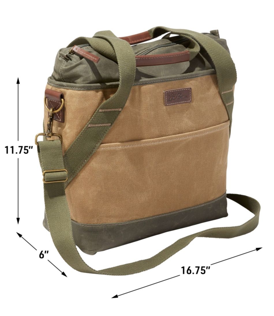 L.L.Bean Insulated Waxed-Canvas Tote, Medium OUTDOOR EQUIPMENT|BAG & TRAVEL