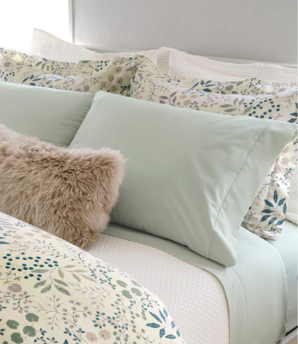 L.L.Bean 280-Thread-Count Pima Cotton Percale Sheet, Flat HOME GOODS