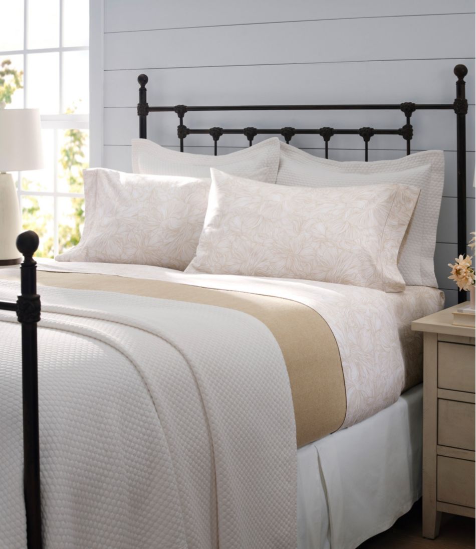 L.L.Bean Washable Wool Blanket, Herringbone HOME GOODS