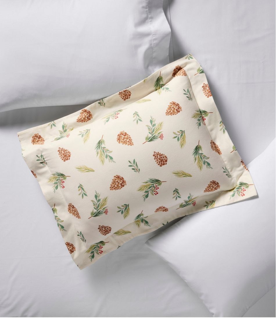 L.L.Bean Evergreen Flannel Comforter Cover Collection HOME GOODS